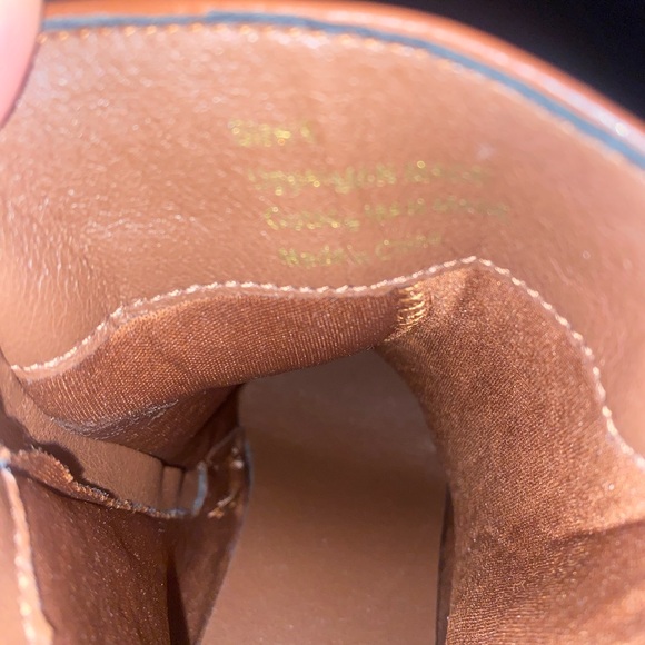 New York & Company Tan Quilted Ankle Boots - Picture 2 of 3